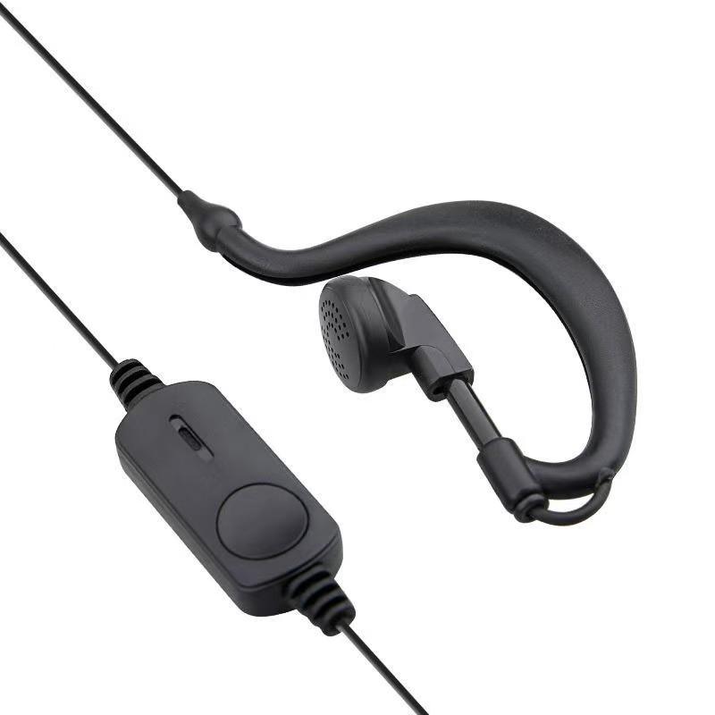 Universal K-Type Walkie-Talkie Earpiece with Ear-hook and Mic