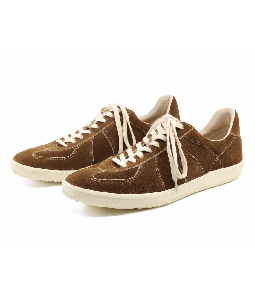 Yase Grima 8-Hole Suede German Army Sneakers Brown (A Type)