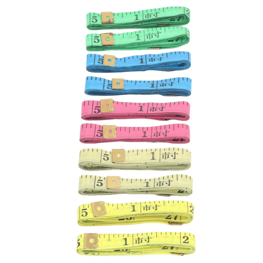 60pcs Tape Measures Double Scale 150cm 59in Soft Fabric Tape Measures for Sewing Tailoring Cloth Craft Supplies
