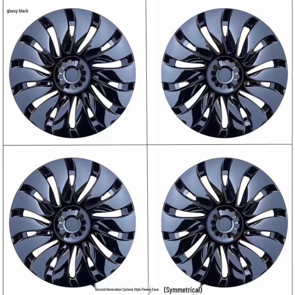 Tesla Model Y 19" Wheel Covers - Full Edge Wrap, Scratch-Resistant, Guanqin