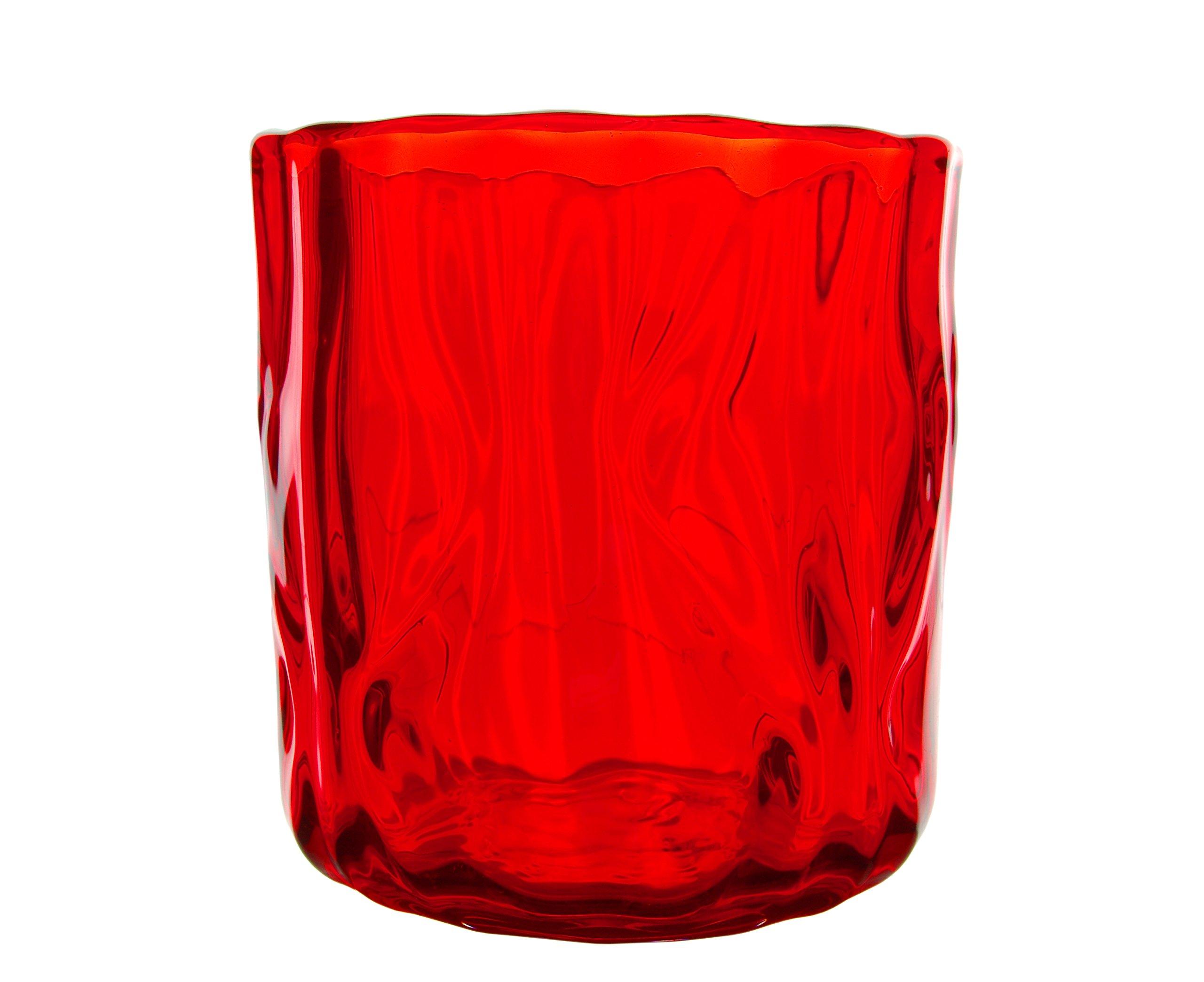 

Iki Kobo Munakata Bidoro Sake Cup in Gift Box (Approx. 8 x H8.5cm / Red) A vermilion glass perfect for celebrations (Made in Japan) Okinoshima Vermili