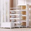 Miling 5-Tier Foldable Storage Cabinet with Wheels