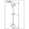 Nissa Chain Long S-Hook 54/54 900mm Reference Load 6kg A-453