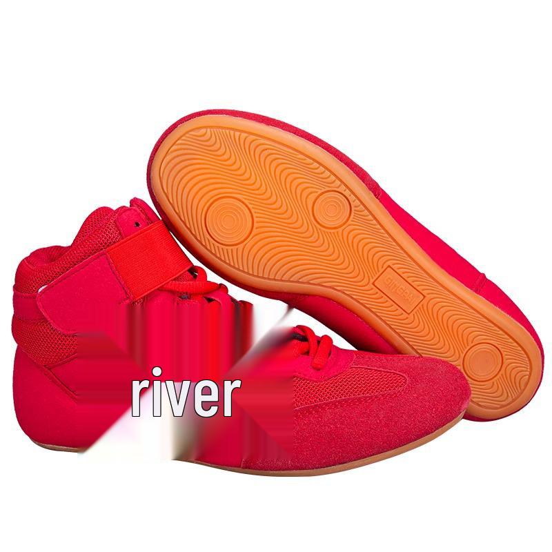 Unisex Children s and Adult High-Top Combat Training Shoes for Boxing, Wrestling, Sanda, and Muay Thai 42