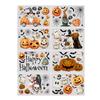 Halloween Window Clings Set Vintage Ghostly Pumpkins Bat Gnomes Decals Stickers for Home Glass Decors and Party Supplies
