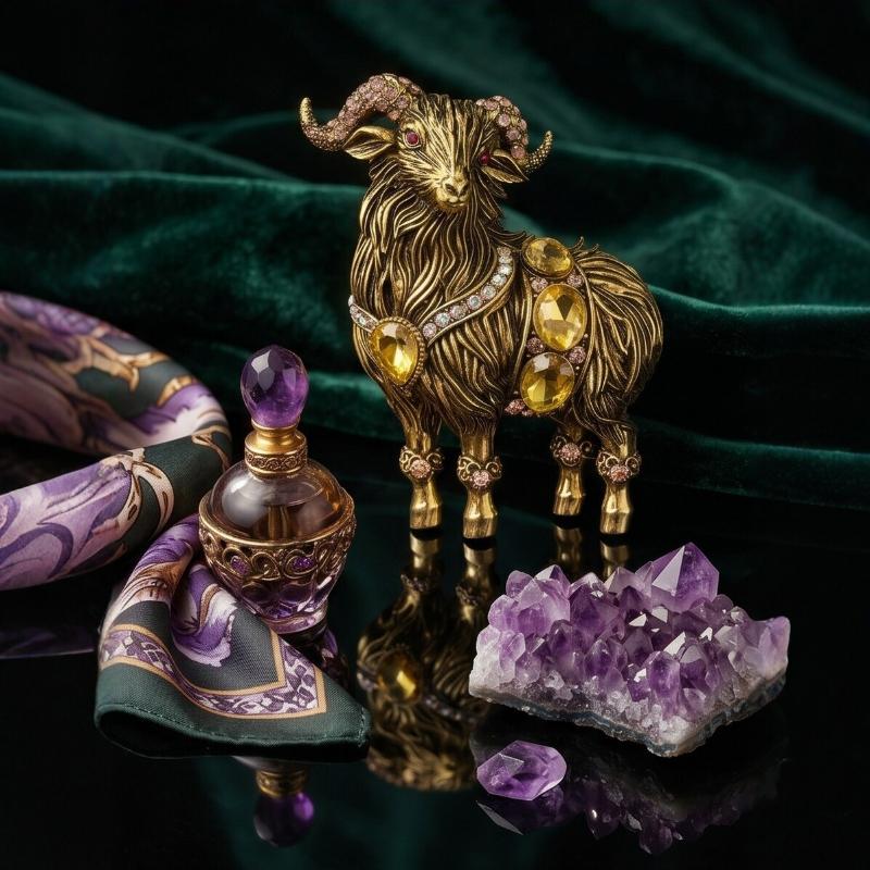 Unique Rhinestone Goat Brooch Scratch-resistant Alloy Animal Sheep Pin for Women Men Formal Wear Decoration Gift