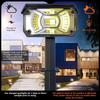 Outdoor Solar-Spotlights, 40 LEDs, IP65 Wasserdicht, 3 Modi, USB & Solarbetrieben, 4er-Pack