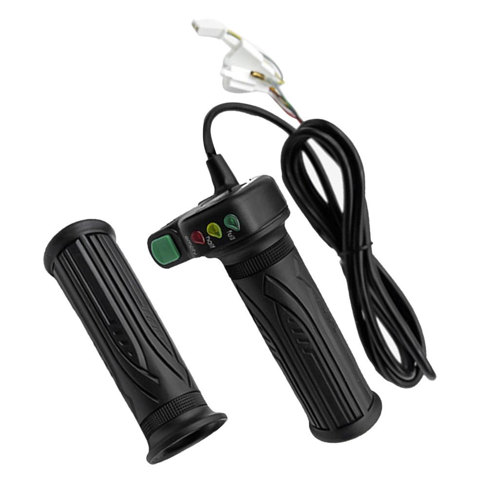 3 LED Battery Lights Twist Throttle Control Plastic Self Lock Throttle Handlebar Mount
