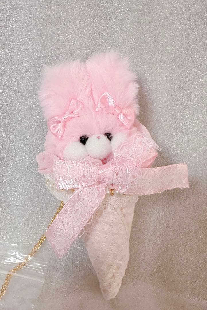 

[USED] fairydays rabbit artist felt teddy bear handmade stuffed toy