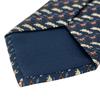 Excellent HERMES Tie Riding Pattern Navy Blue Silk Mens 5658 EA Used