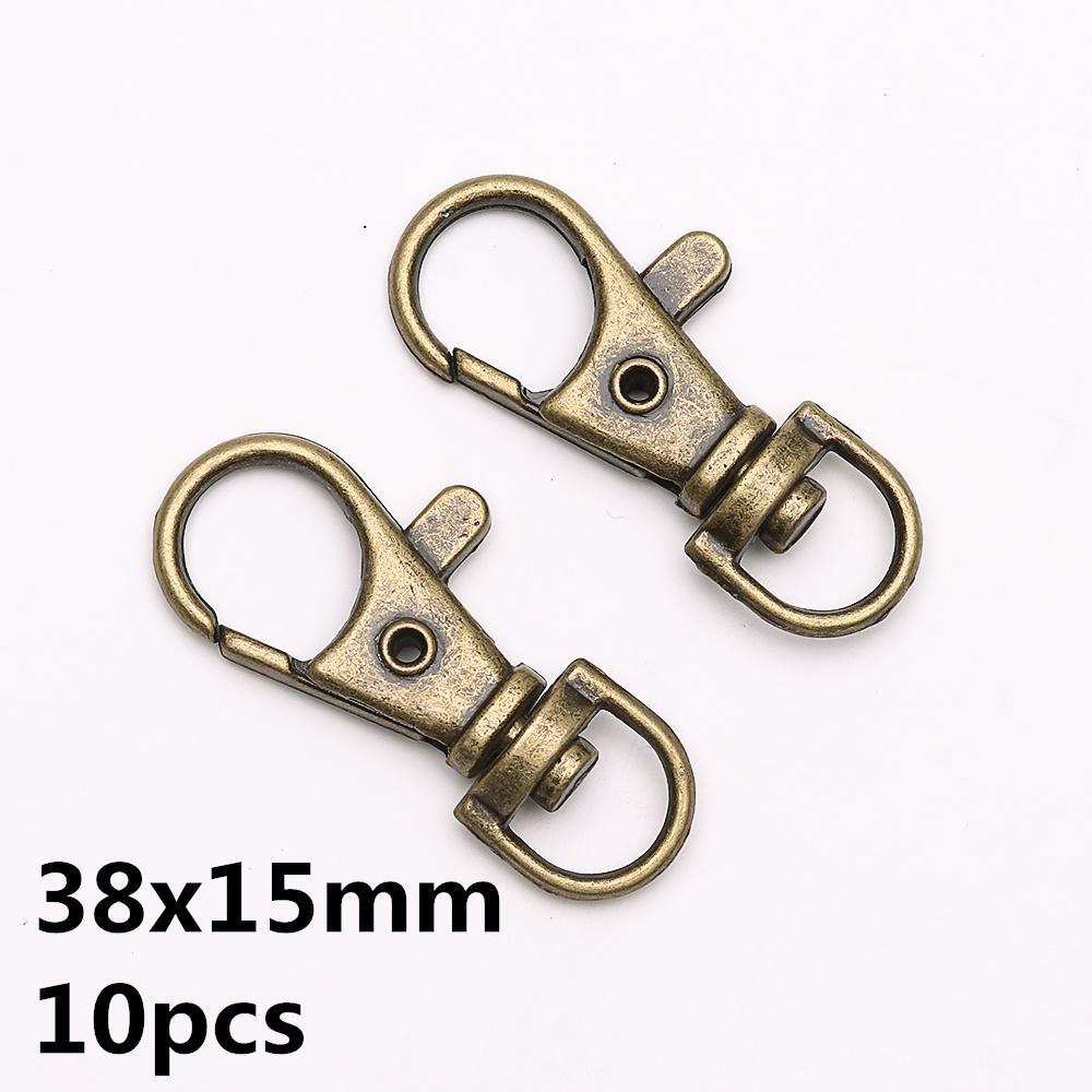 5-10pcs/Lot Lobster Clasp Hooks Spring Buckles Dog Chain Snap Hook Key Ring Swivel Connector Carabiner Handbag Belt Strap Clasp