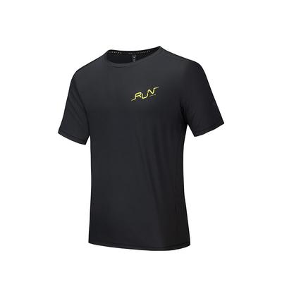 Comfortable Simple Versatile Letter Round Neck Pullover Breathable Short Sleeve T-Shirt Men Tops Basic-Black 152525117-6
