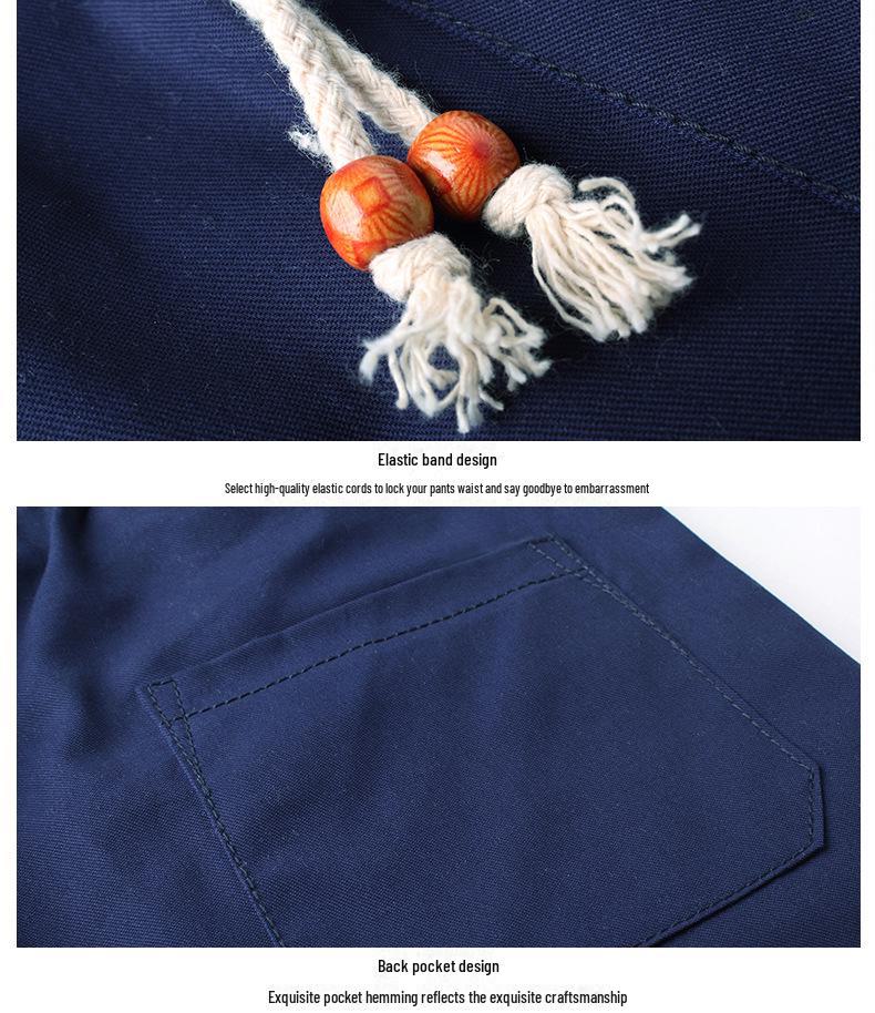 Herrars Trendiga Lediga Bomullsbadshorts - Mellanlånga, 5-punkts, Design i ett stycke