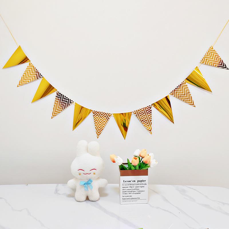 Colorful Happy Birthday Flag Decoration for Baby's First Birthday Photoshoot