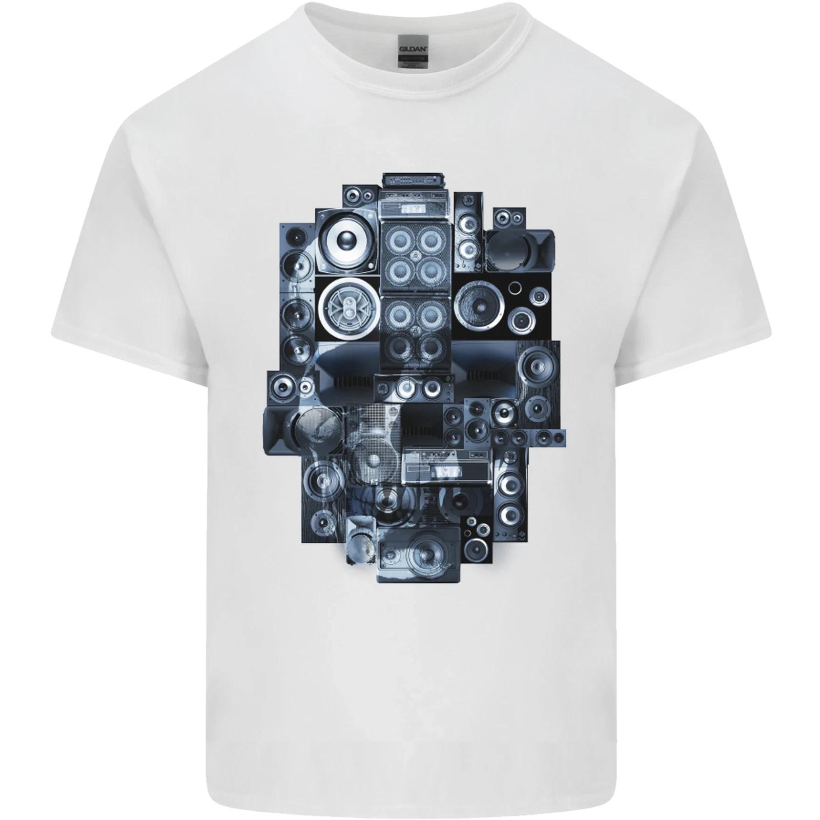 Speaker Skull Music Hi-Fi Kids T-Shirt Childrens L