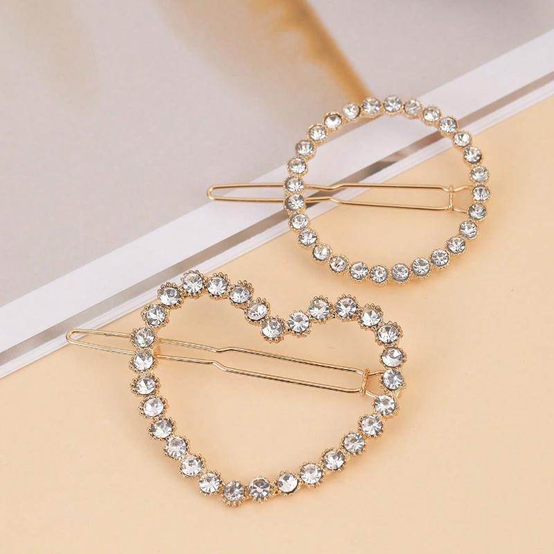 Elegant Round Zinc Alloy Hair Clip