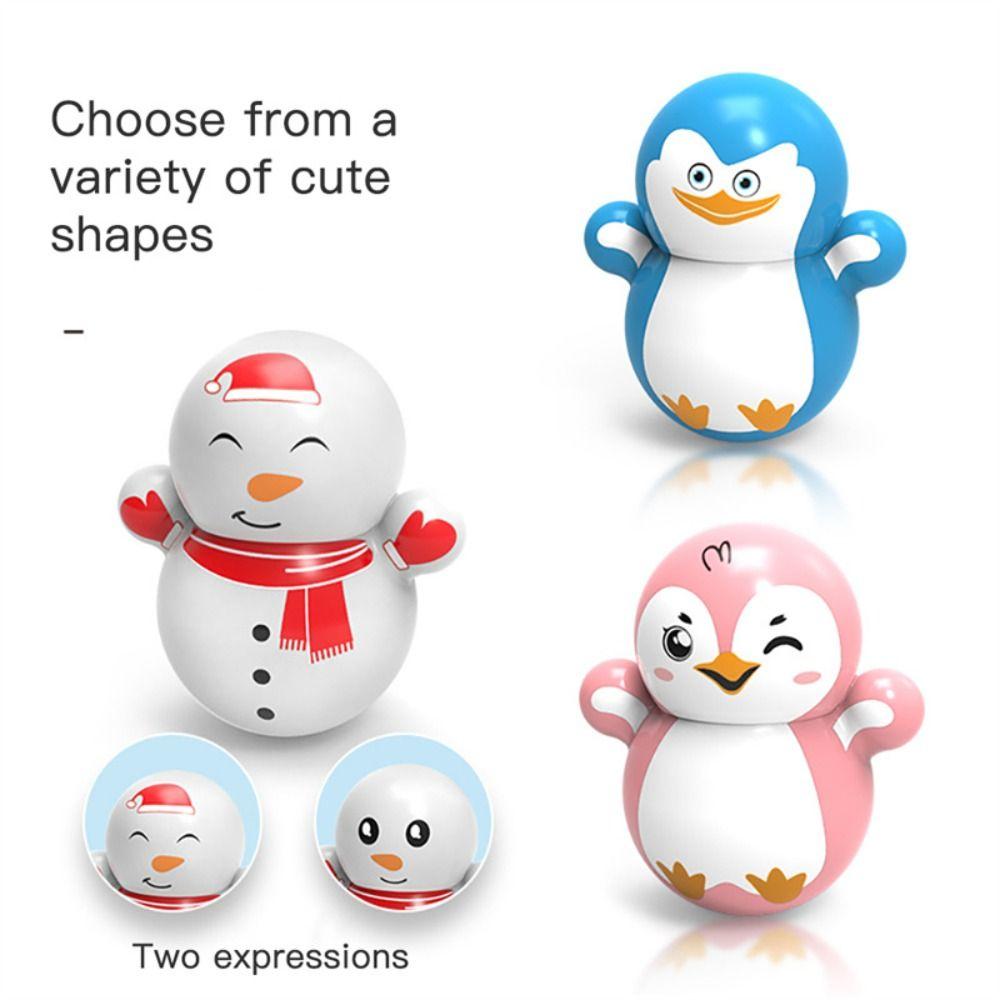 Decoration Desktop Decompression Christmas Ornaments Mini Tumbler Snowman Tumbler Penguin Tumbler