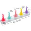 Magnetic Neon Color Nail Art Practice Base Nail Tips Holder Set for Press-on Nails Display Salon and Home Use