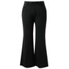 Sancai 2025 Herbst Slim-Fit Schwarze Micro-Flare Hose