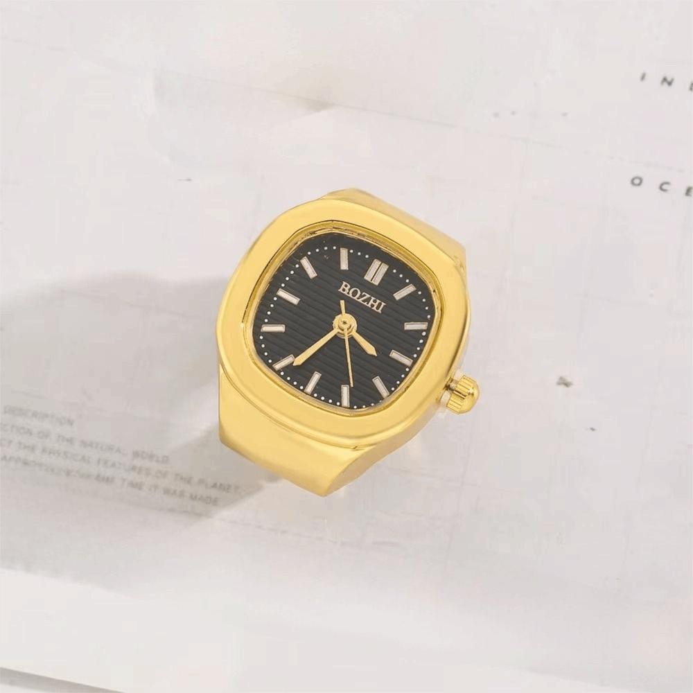 Punk Rings Jewelry Clock Vintage Finger Watch Ring Hip Hop Roman Quartz Watch  Women