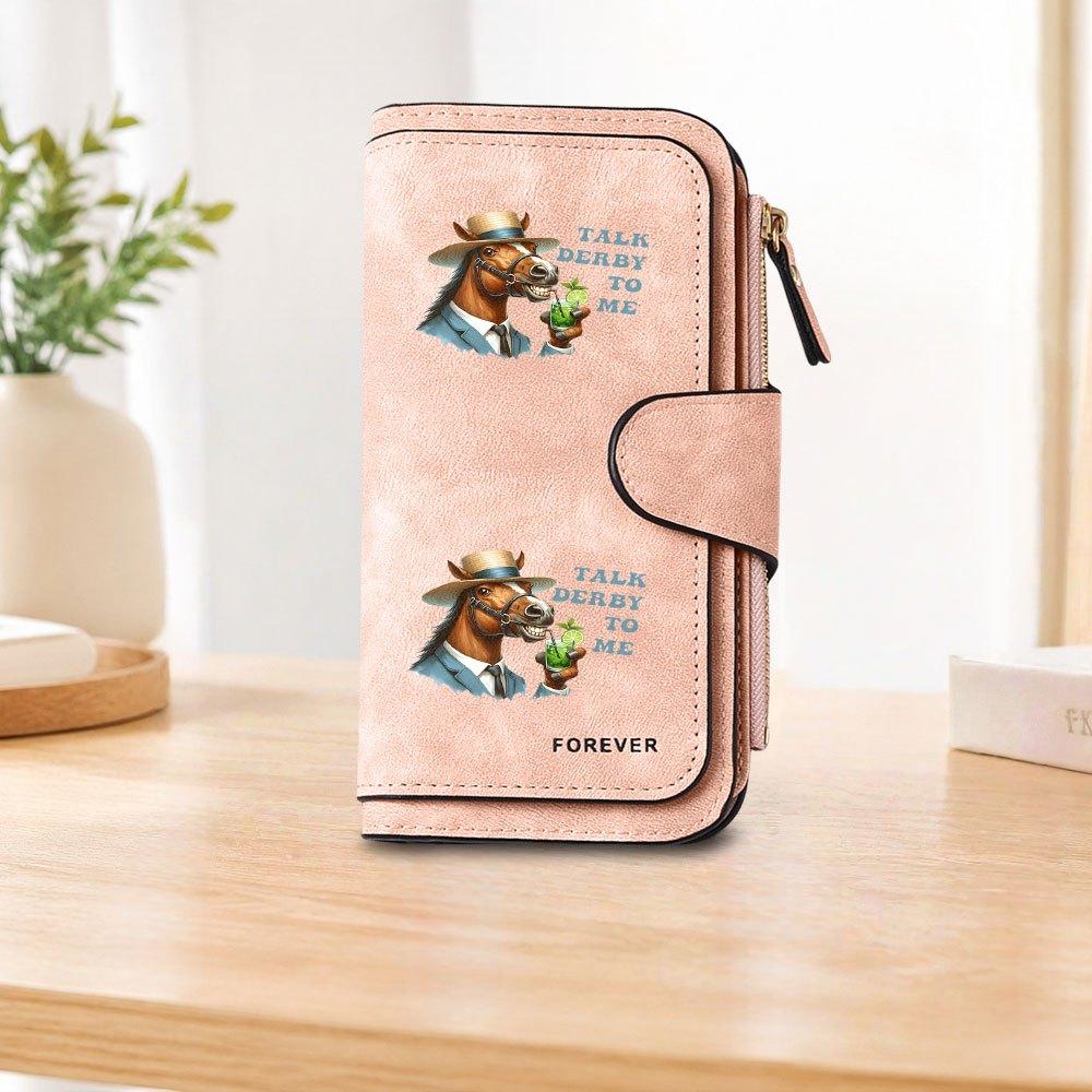1pc Mint Green Long Zipper Wallet, Large Capacity Card Holder, Unisex Clutch Bag, Fashionable Zippered Coin Purse, Suitable for Daily Use, A Great