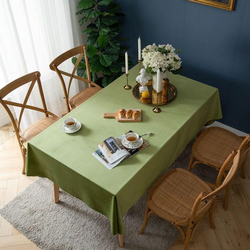 Elegante Fluwelen Tafelkleed voor Eet-, Koffie- of Vergadertafels