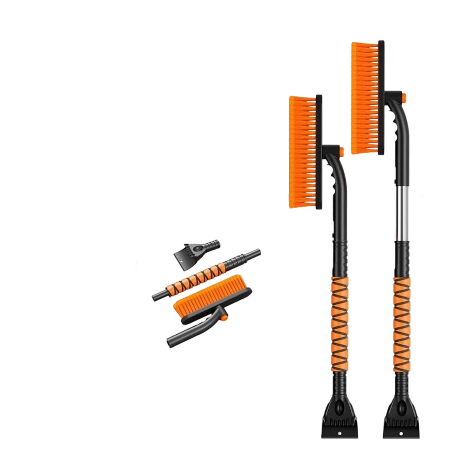 

SEAAES 44 Inch Ice Scraper and Snow Brush for Car Windshield, Extendable Snow Removal Brush with Foam Grip for Truck SUV Vehicle Window - Blue One Size