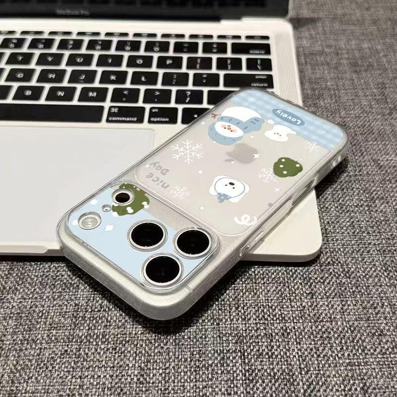 

Snowflake Penguin Phone Case for Apple 17PROMAX - Full Coverage, Cute Design 11 Pro Max