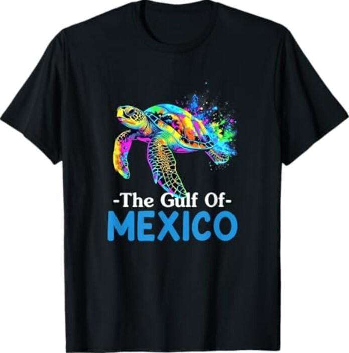 Sea Turtle The Gulf Of Mexico Forever El Golfo De México TEE Shirt Unisex T-Shirt XXL