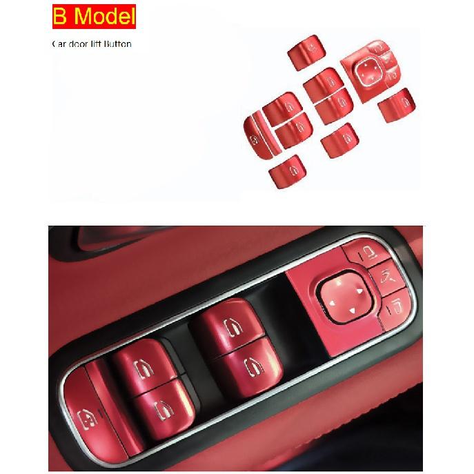 Autositzheizungsknopf-Abdeckungsaufkleber für Mercedes Benz ABCE-Klasse W177 W247 W205 W213 GLE W167 GLB X247 GLA H247 GLA