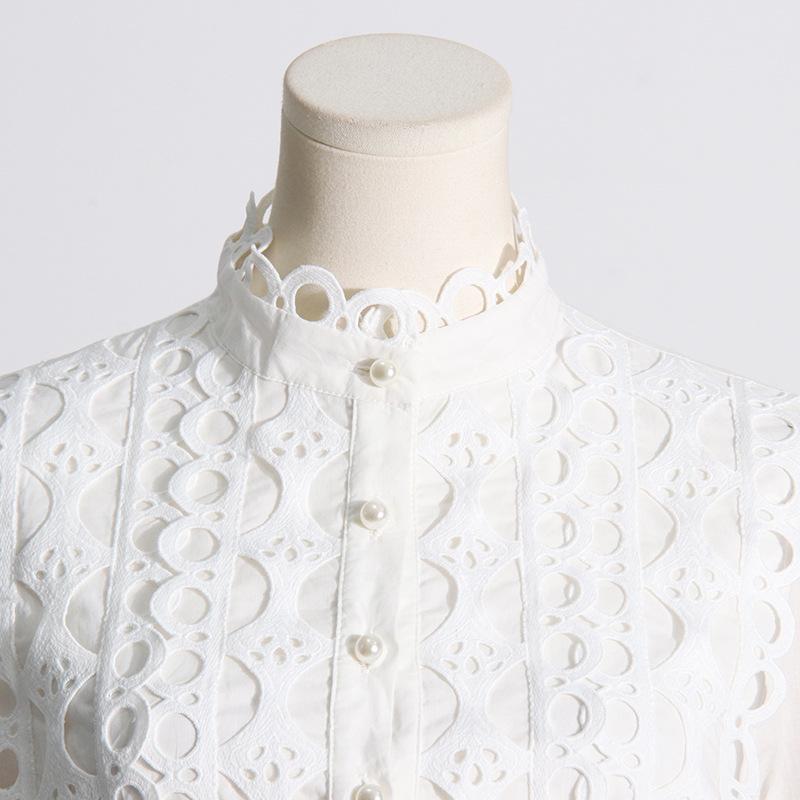 Damen Vintage Hofstil Spitze Prinzessin Ärmel Solide Langarm Top Langer Rock Anzug
