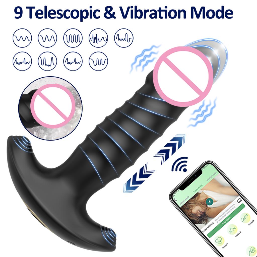 Anal Vibrator Butt Plug Men Women Prostate Massager Stimulator Masturbator Penetration Vagina Anal Vibrating Adult Sex Toys 18