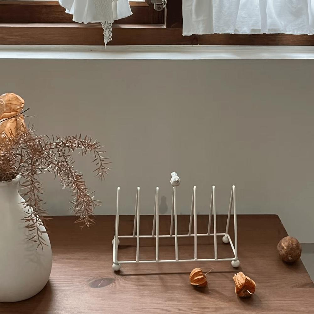 Retro Bird Triangle Cutlery Rack Kitchen Dish Storage Organizer Home Desktop Bookshelf Dining Table Decor Household Kitchen Tool