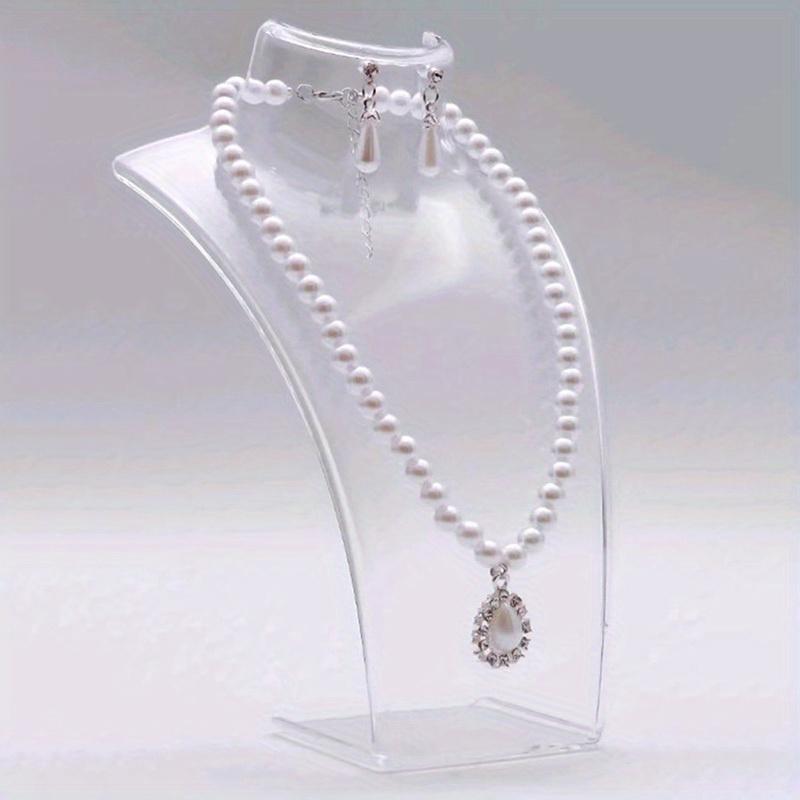 Simple Jewelry Display Stand for Necklace Pendant - Portrait Neck Jewelry Rack, Earring Storage Rack