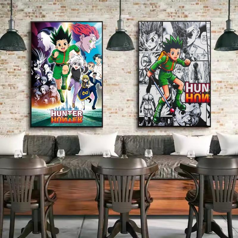 Anime H-Hunter X Hunter Poster HD Art Sticky Wall Waterproof Home Living Room Bedroom Bar Aesthetic Decoration
