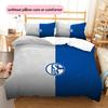 Set Copripiumino Trapuntato con Motivo FC Schalke 04 Decorazione per la Casa Regalo (1 * copripiumino + 2 * federe senza imbottitura)