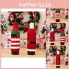 Decorative Christmas Wine Bottle Covers With Soft Knit Material For Festive Events
