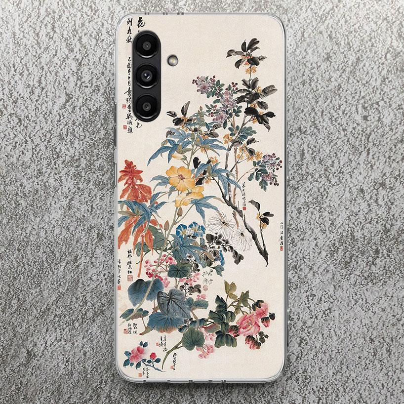 Chinese Style ink Painting Art Phone Case For Samsung Galaxy A17 A16 A56 A15 A55 A14 A54 A13 A53 A36 A35 A34 A33 A26 A25 A24 A23