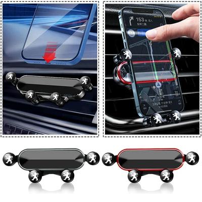 For Peugeot Car Phone Holder Air Vent Clip Smartphone Stand Gravity Support Mount For Peugeot 206 207 307 3008 2008 308 407 408