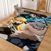 Demon Slayer Swordsmen Trio Patterned Rug Durable Easyclean Carpet For Bedroom Study Home Party Decor Birthday Gift