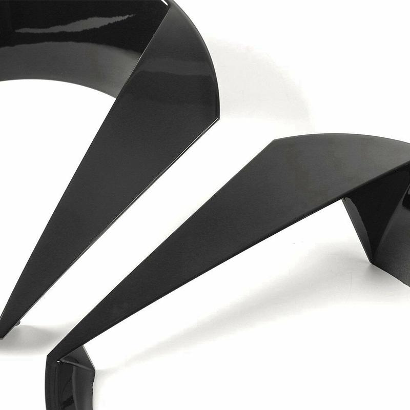 Ac29-Angry Eyes Front Headlight Bezels Trim Cover For Jeep Renegade 2015 2016 2017 2018 (Black)