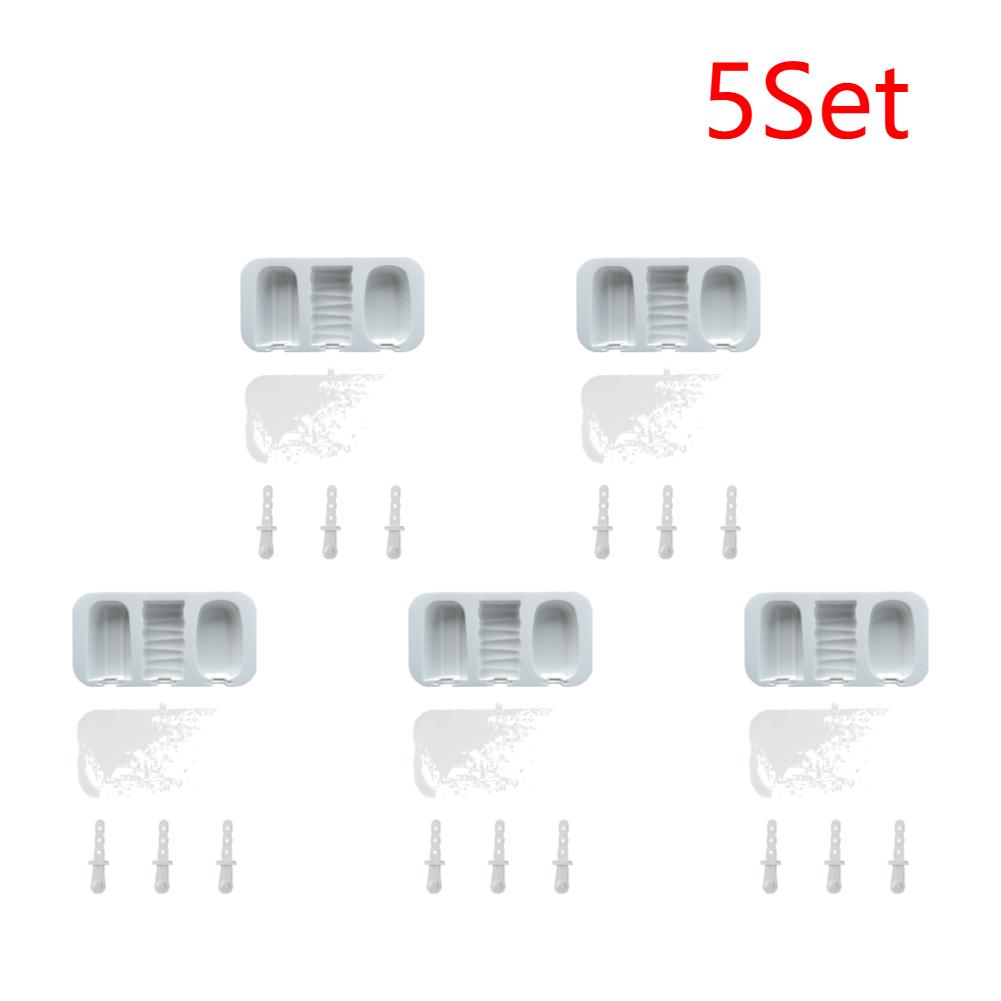 1-5er Set Stapelbare Eis am Stiel Form DIY Kombi Stapelbarer Eis am Stiel Maker Wiederverwendbare Eis am Stiel Form für Selbstgemachtes Eis