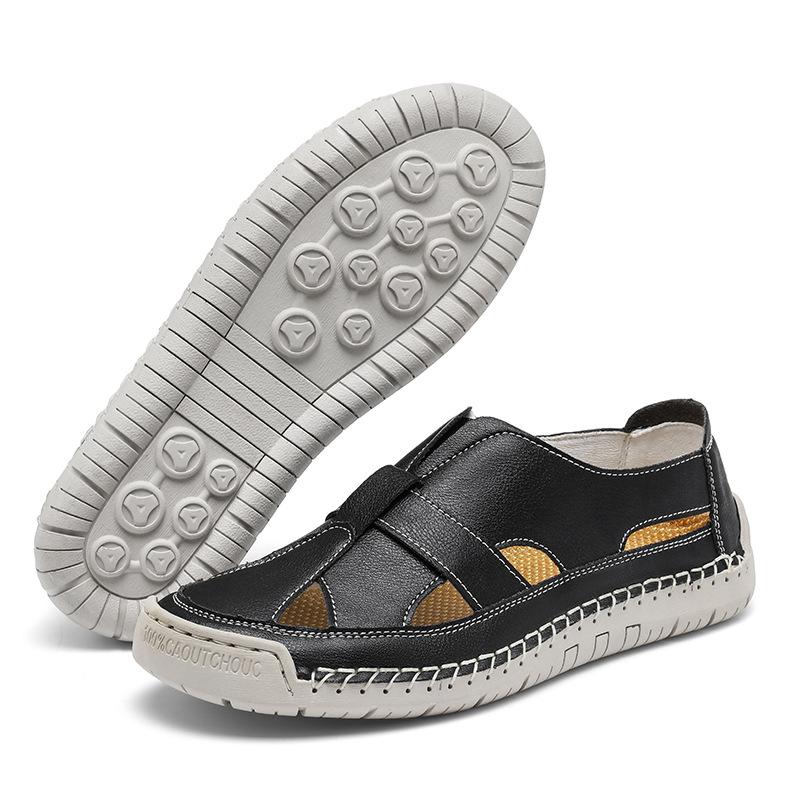 2025 summer hole sandals women's casual shoes breathable couple casual beach shoes women's large size shoes