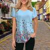 Fashion Women Little Butterfly Print T Shirt Funny Casual O-neck Short Sleeves T-shirt Summer Female Tee Shirt