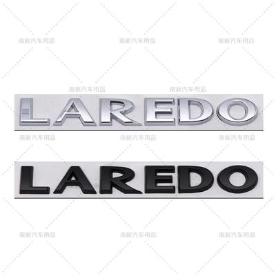 3D ABS LAREDO Letter Emblem Fit Jeep Grand Cherokee Rear Trunk Side Body Modification Badge