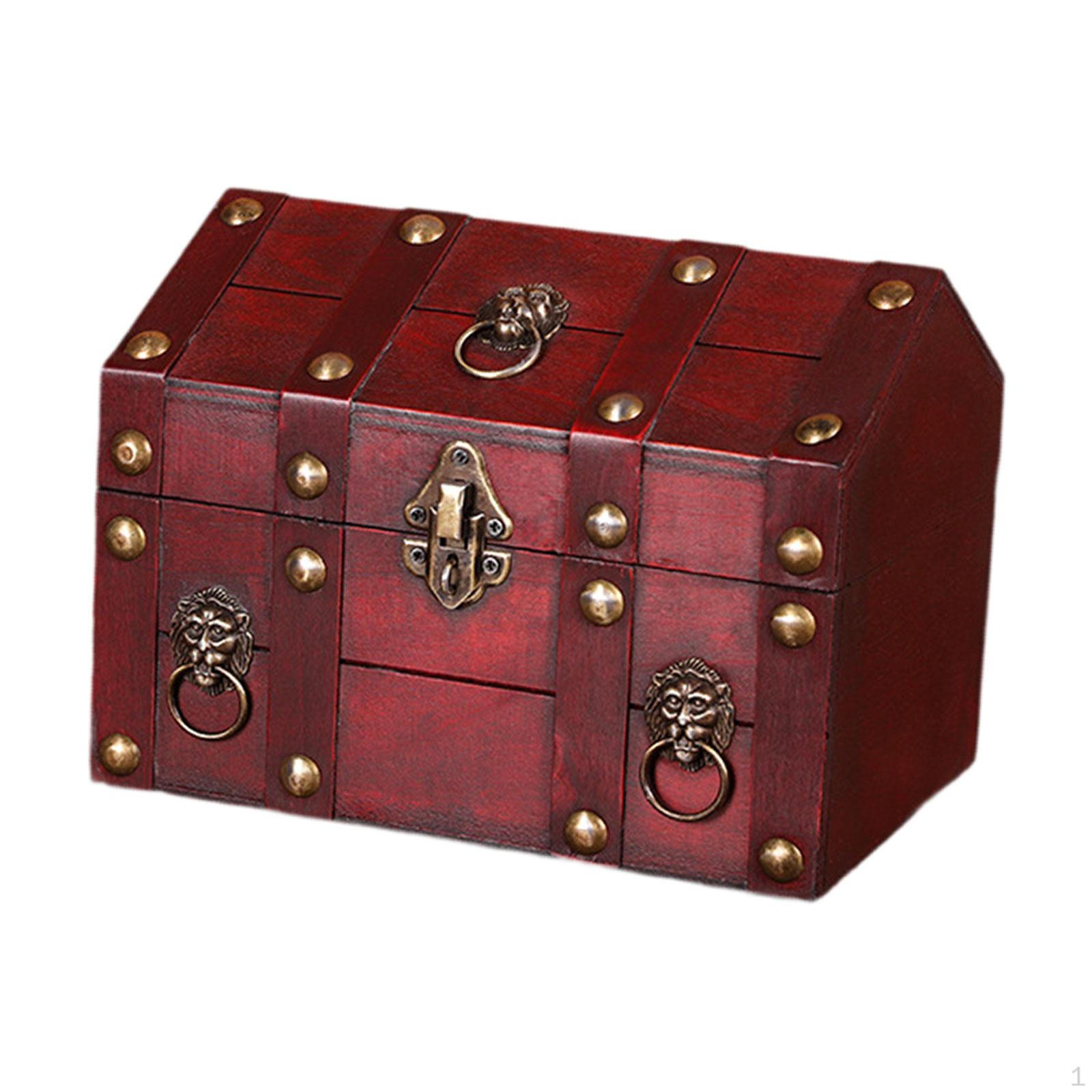 Шкатулка из самшита Винтажный дизайн Хранение украшений Памятные вещи