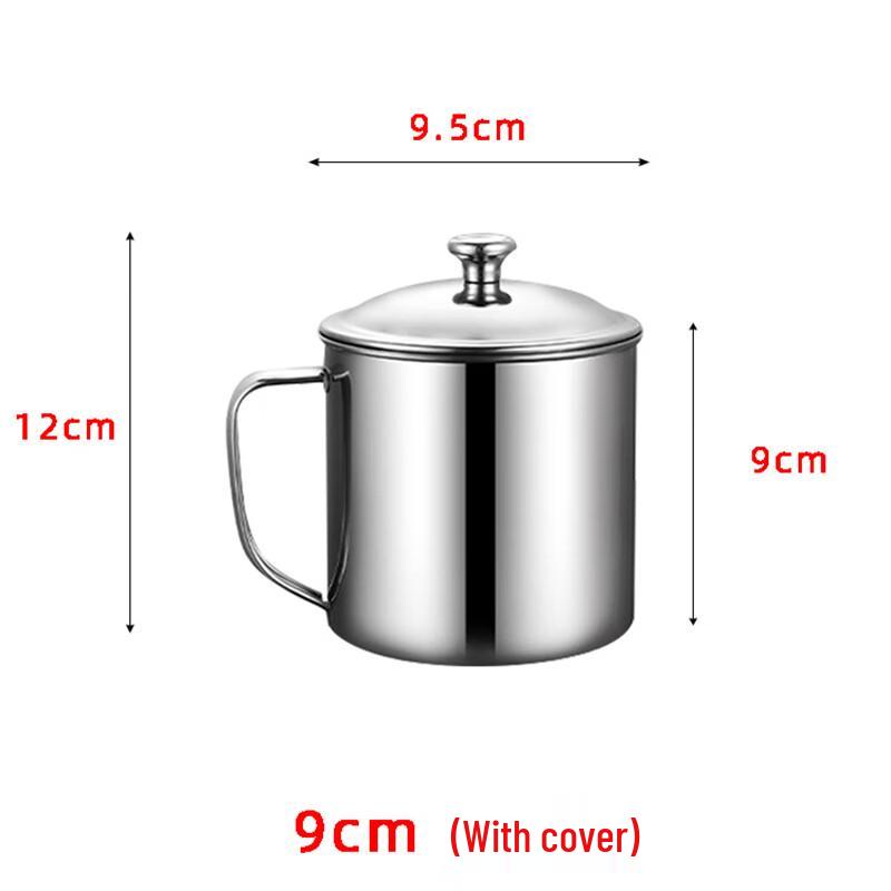 304 Stainless Steel Insulated Mug with Lid and Handle