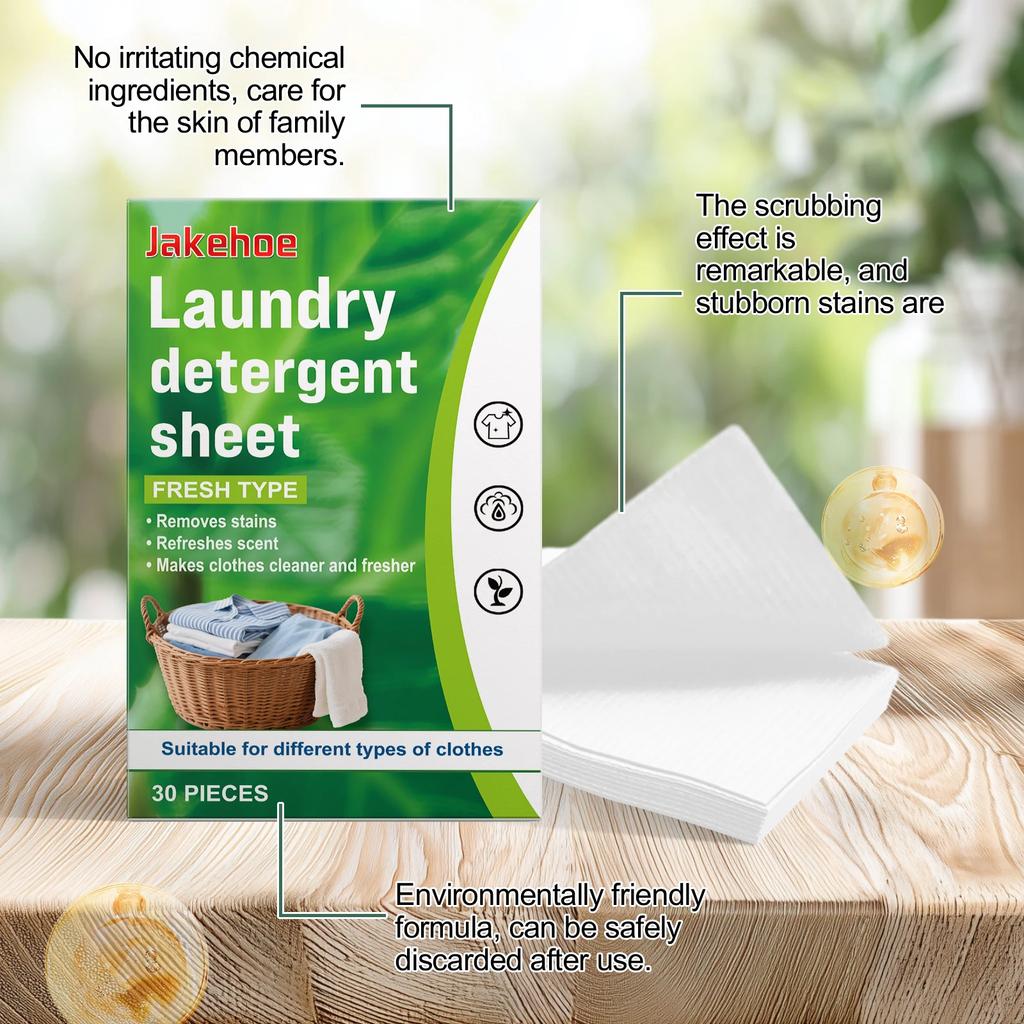 90 STÜCK Waschmittel-Tabletten Konzentriertes Waschöl Flecken Glatte Kleidung Schnell auflösend Keine Rückstände Frische Kleidung Reinigungs-Tabletten