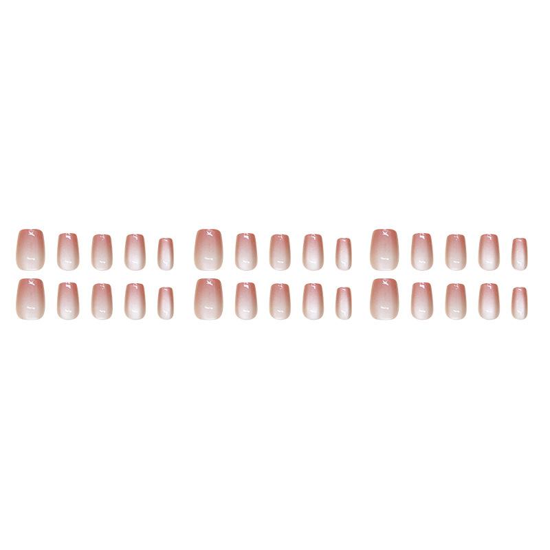 24 Pcs Gradual Change Chasing Light Cat's Eye Wearing Nail Removable Whitening Advanced Manicure Tablets Small Short T Nail Tablets