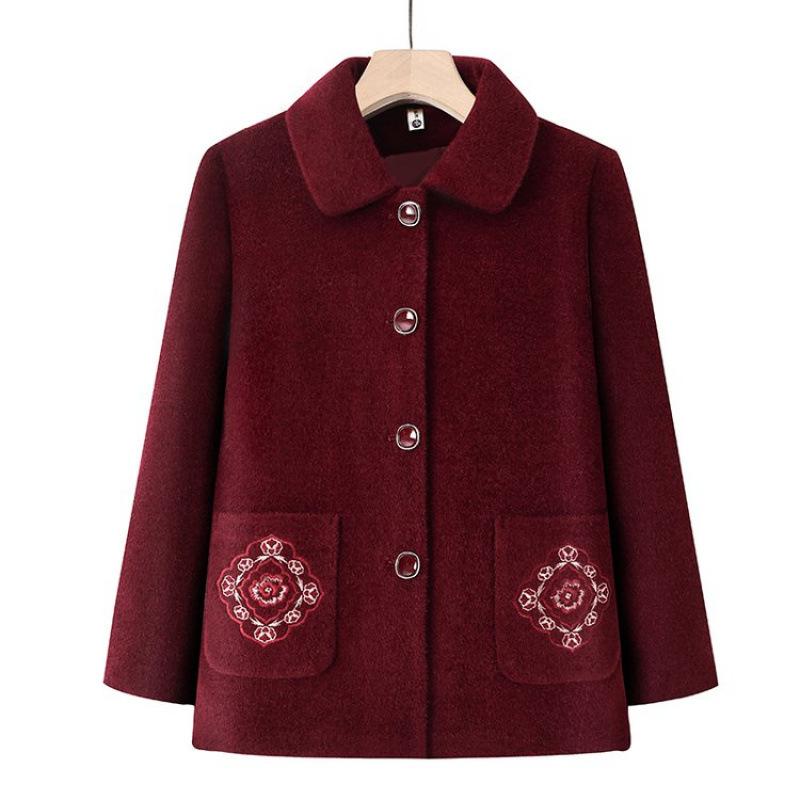 Autumn Women's Lapel Jacket New Embroidered Clothes Casual Top